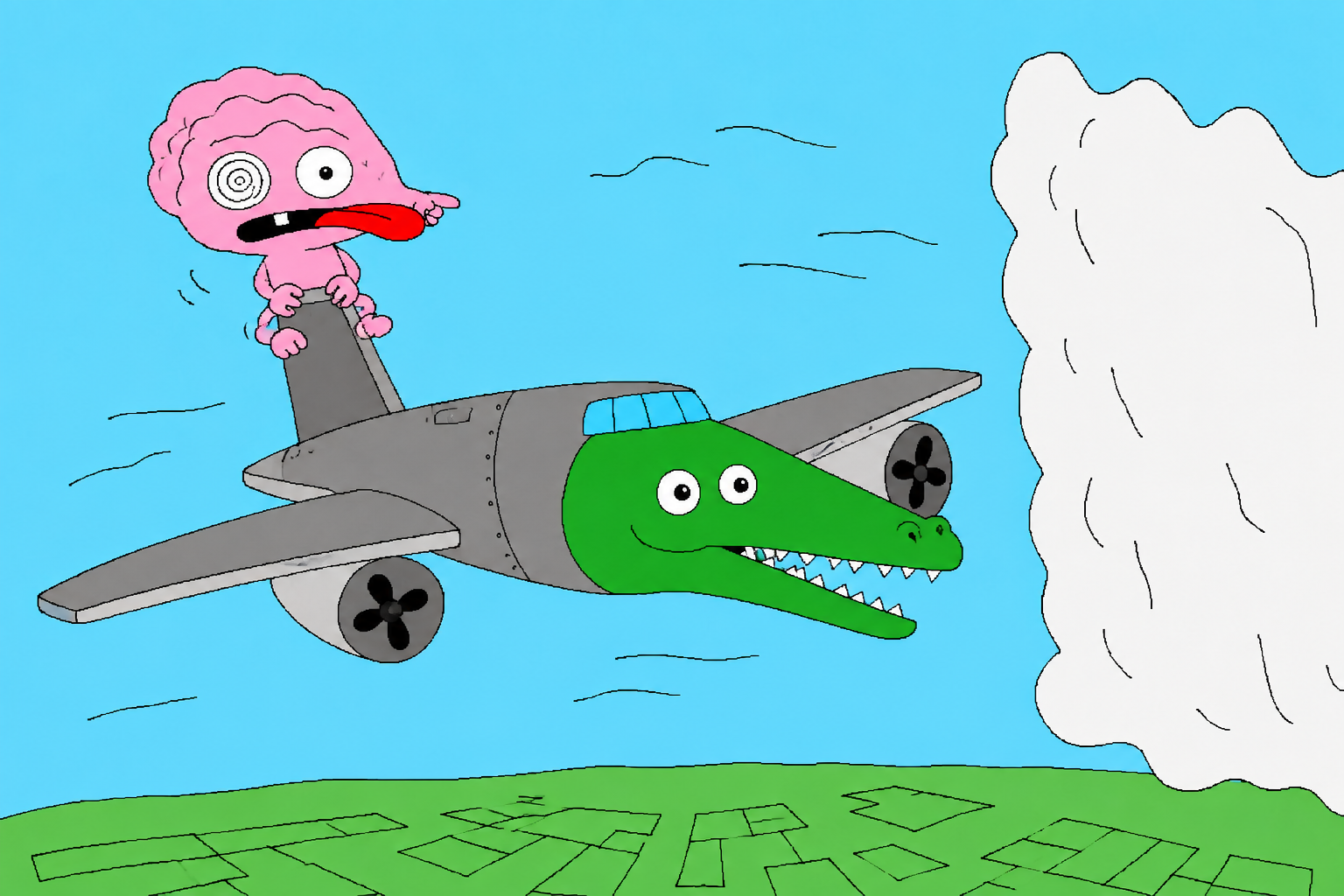 rot pilots the crocodile plane